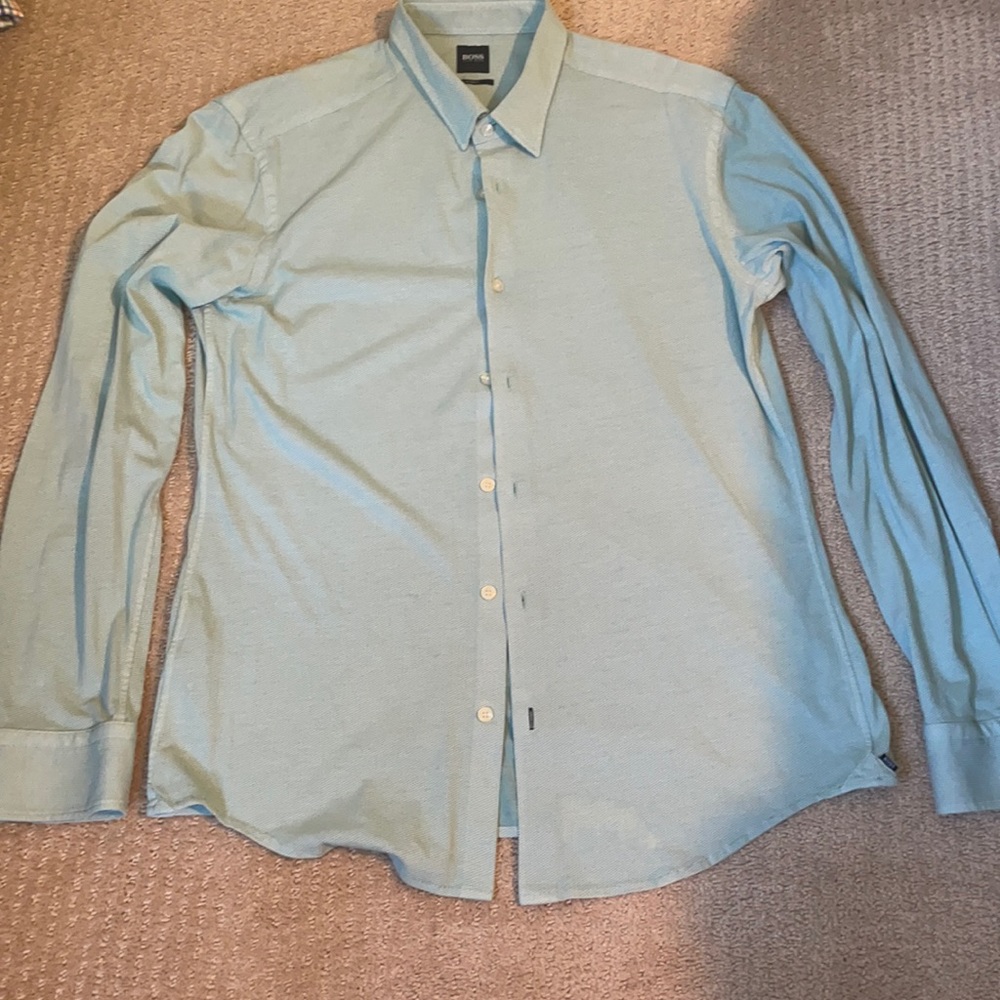 Hugo boss long sleeve button up dress shirt